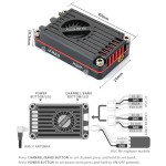 RushFPV 5.8GHZ 2.5W 37CH VTX Parts Smart Audio for Drones Long Range Coverage